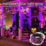 NNETM Halloween Solar String Lights Lithium Battery Outdoor Decor