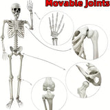 NNETM Faux Skeleton Sculpture: Spooky Halloween Decor