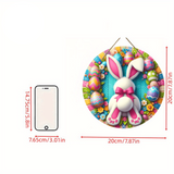 NNETM Vibrant Easter Bunny & Egg Wooden Garland Sign