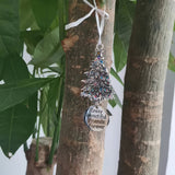 Metal Christmas Tree Hanging Ornament Engraved Gift
