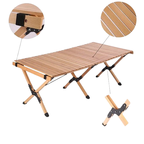 NNETM Wooden Charm Meets Outdoor Freedom in This Versatile Table