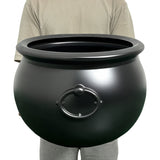 Extra Large Witch's Cauldron Candy Jar – 16.54-Inch Black Plastic