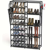 NNETM Shoe Rack with Boot Hooks Capacity (9-Tier)