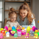 NNETM Set of 24 Pre-Filled Easter Eggs with Squishy Toys