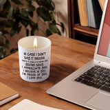 NNETM Lavender Scented Soy Candle with Glass Jar