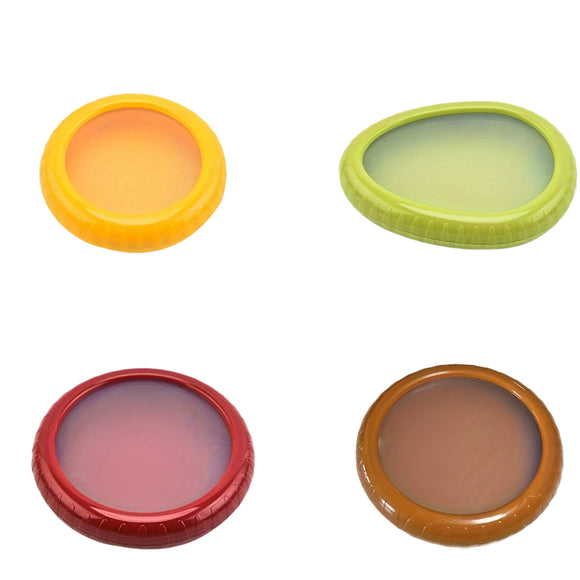 NNETM 4pcs Large Silicone Food Storage Containers