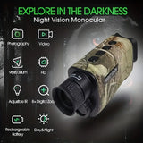 NNETM Camo Night Vision Monocular - 8X Digital Infrared Telescope