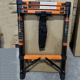 NNETM Telescoping Ladder Heavy-Duty with Shelf