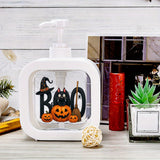 Halloween Soap Dispenser with Pump / Spooky Decor for Bathrooms And Kitchens / Featuring Cute Witch Hats, Pumpkins, And Bats / Non-Electric Soap Dispenser Suitable for Halloween Parties