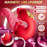 NNETM 4-in-1 Rabbit Vibrator – Tongue Licking for Women