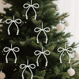 Christmas Tree Bows 12pcs Decorative Twist-Tie Bows