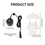 NNETM Halloween Fish Tank Mist Maker Witch Cauldron Spray