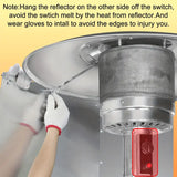 NNETM 3 Panels Patio Heater Reflector Shield - Enhance Your Outdoor Heating Experience