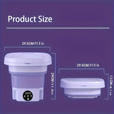 NNETM Collapsible Mini Washing Machine 8L for Travel & Home