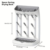 NNETM Bottle Drying Rack with Removable Drain Tray