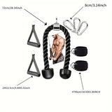 NNETM Tricep Rope Set Gym Pulley Accessories (8PCS)