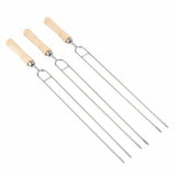 NNETM 10pcs Stainless Steel BBQ Skewer Set with Storage Bag