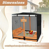 NNETM 420D Sandbox Cover with Roof and Bench