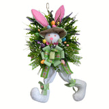 NNETM Easter Bunny Wreath Vintage Spring Hanging Ornament