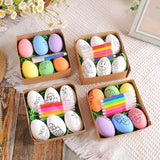NNETM 12 Pack Easter Egg Painting Kit Plastic Eggs
