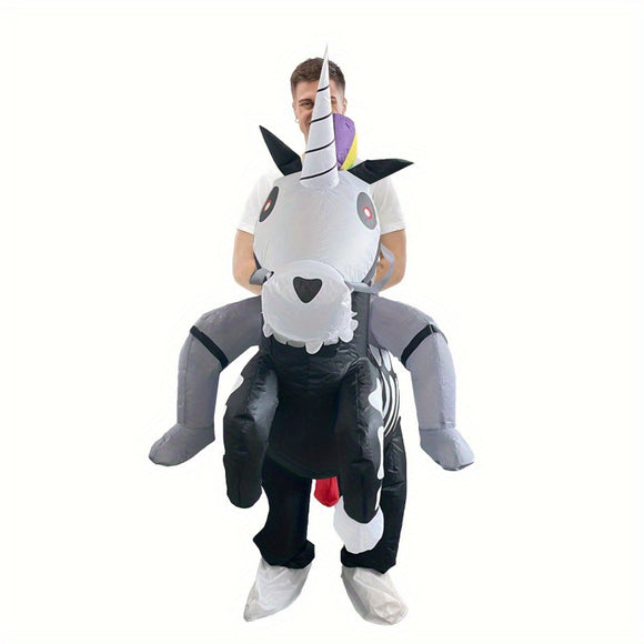 NNETM Unicorn Skeleton Costume Halloween Party Outfit