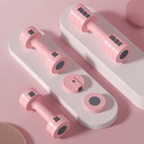 NNETM Adjustable Weighted Dumbbells Set (2-5kg/4.41-11.02lbs) - Pink
