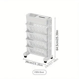NNETM Movable Desk Side Bookshelf