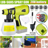 NNETM Cordless Paint Sprayer Gun with 1000ml