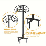 NNETM Freestanding Garden Hose Holder Rack