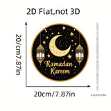 NNETM Ramadan Wooden Moon & Stars Eid Wall Hanging