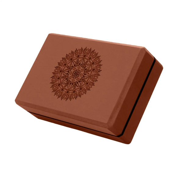 NNETM High-Density EVA Foam Yoga Block for Stretching (Brown)