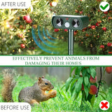 NNETM Emerald Solar Ultrasonic Animal Repellent