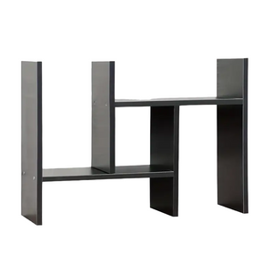 NNETM Adjustable Wood Bookshelf: Classic Desk Organizer & Storage Rack