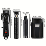 NNETM Men's Haircutting Kit USB Rechargeable Trimmer (4pcs)