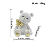 NNETM Cute Resin Bear Statue for Room Decor