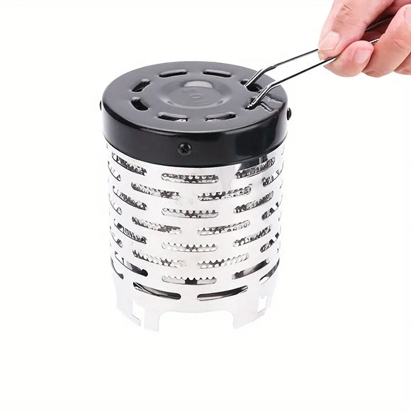 NNETM Camping Mini Heating Stove - Stainless Steel Grill Stove