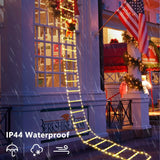 NNETM Santa's Festive Climb: Illuminated Christmas Ladder Light