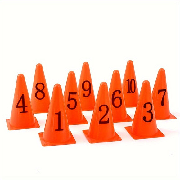 NNETM 1-10 Number Training Cones Set with Bag
