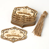 NNETM 10 Packs Wooden Ramadan Decorations