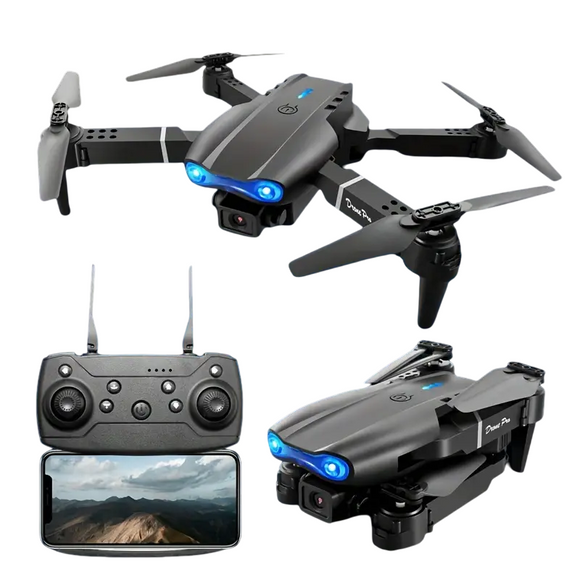 NNETM E99 Foldable RC Drone with HD Camera & Altitude Hold - Black