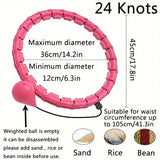 NNETM Adjustable Weighted Fitness Hoops for Effective Abdomen Workout