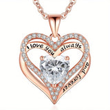 Sterling Silver Rose Gold Plated Pendant Necklace – Elegant Women's Jewelry Gift