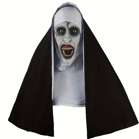 NNETM Nun Mask Horror Costume for Adults