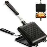 NNETM Double-Sided Grill Non-Stick Sandwich & Waffle Maker