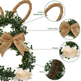 NNETM Spring Decor Easter Bunny-Themed Flower Wreath
