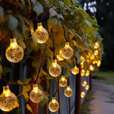 21.95M 200LED Crystal Globe Solar String Lights