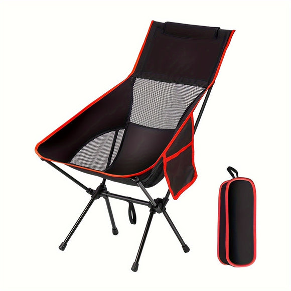 NNETM Folding Camping Chair with Footrest for Outdoor Comfort