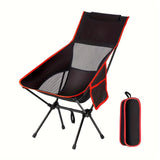 NNETM Folding Camping Chair with Footrest for Outdoor Comfort