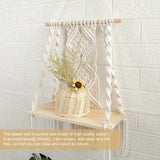 NNETM Organization meets style with this sleek wooden floating shelf