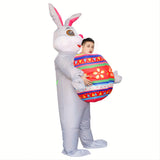 NNETM Inflatable Bunny Costume for Easter and Halloween Parties